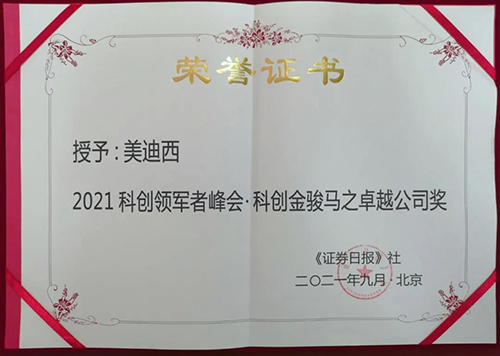 尊龙凯时荣膺2021科创领军者峰会“科创金骏马之卓越公司奖”