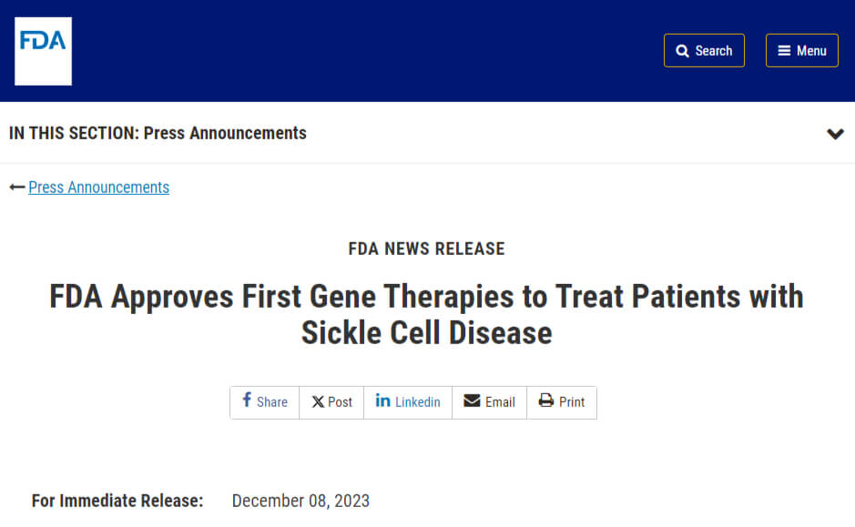 2023年12月8日，美国FDA批准了两款具有里程碑意义的疗法——Casgevy和Lyfgenia.jpg