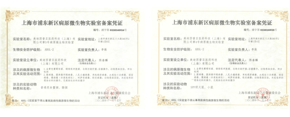 尊龙凯时ABSL-2实验室备案乐成，赋能熏染性疾病及基因治疗药物研发